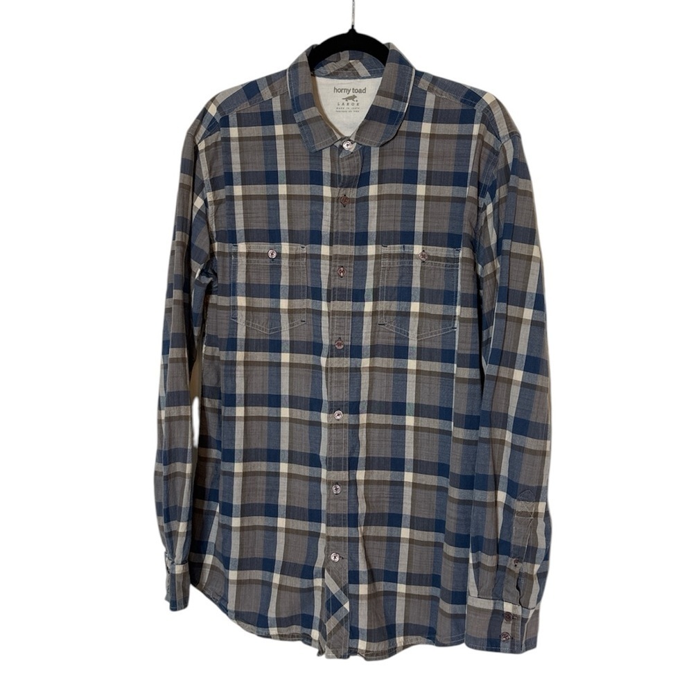 Horny Toad button down shirt organic cotton ￼